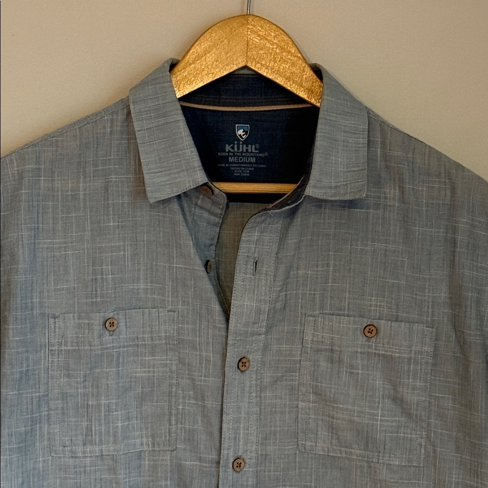 Kuhl Light Gray Short Sleeve Shirt Mens M - Picture 2 of 3